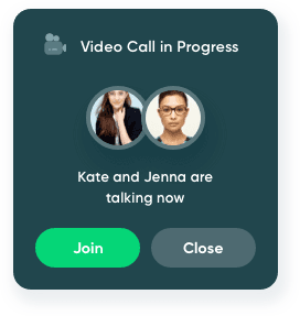 Rimani aggiornato sulle videochiamate in diretta