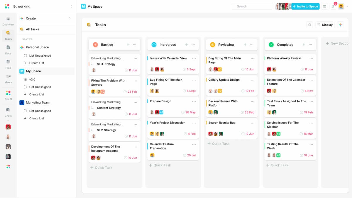 Gestion des tâches avec des Sprints Agiles